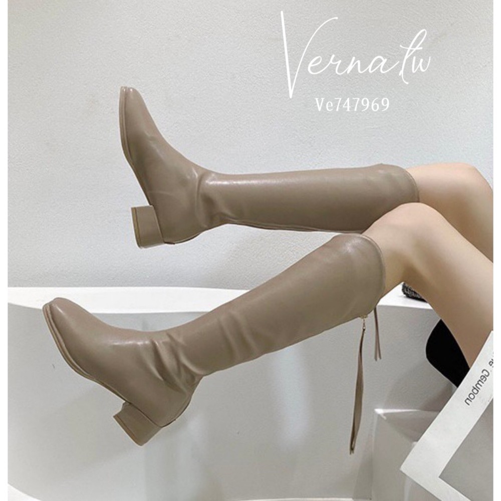 秋冬系列‘  簡約素色長靴4色-細節圖7