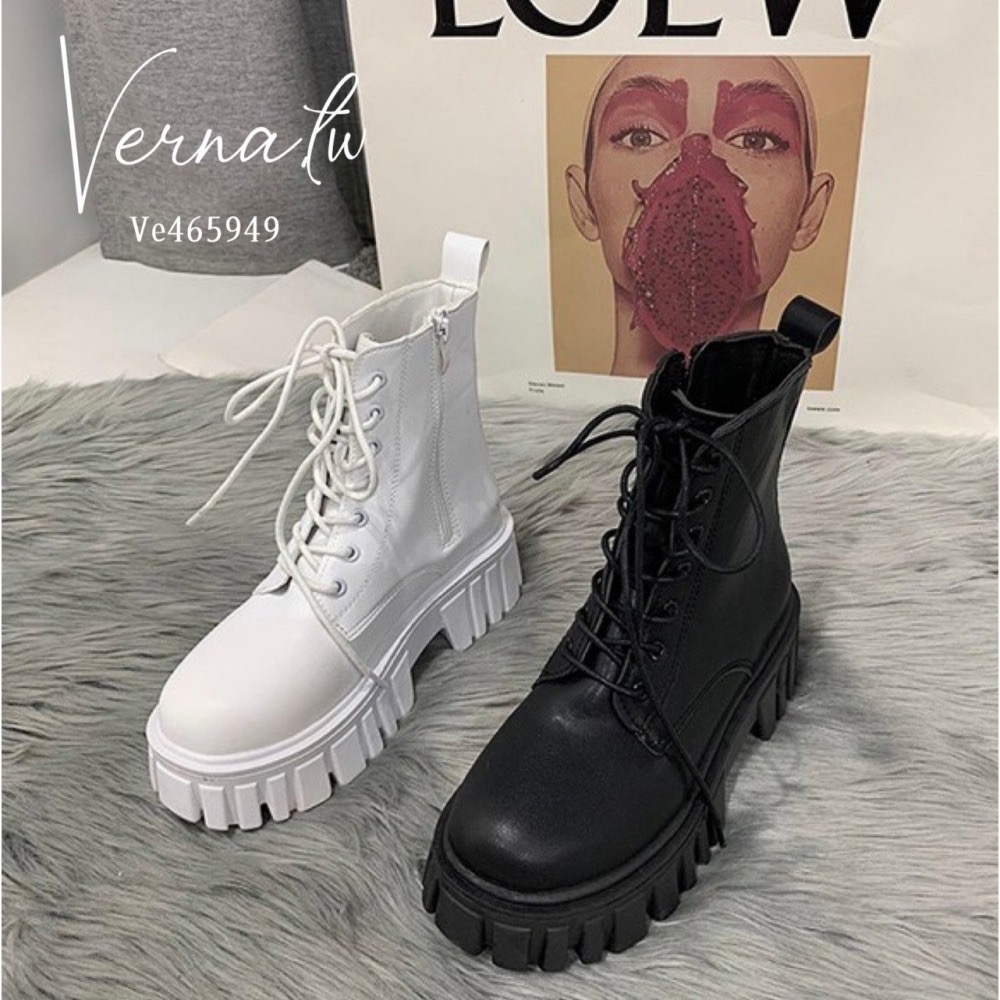 秋冬系列‘  馬丁英倫厚底靴-細節圖3