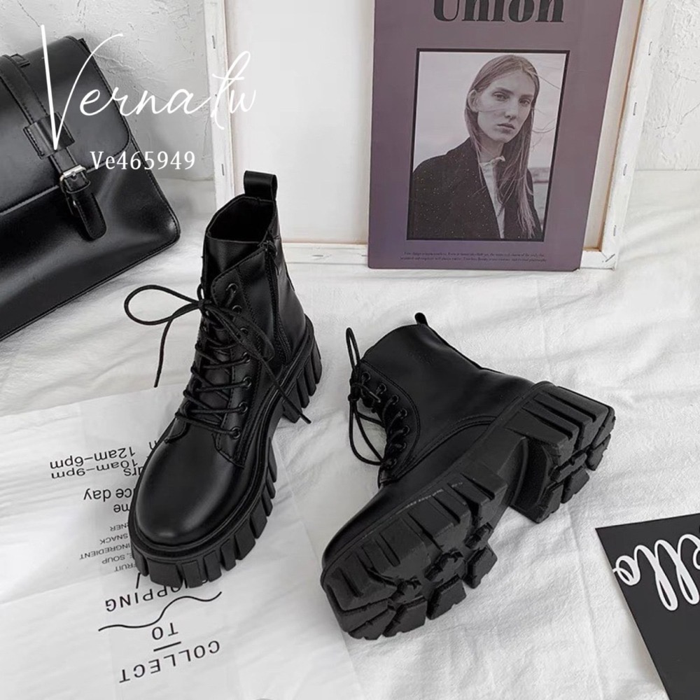 秋冬系列‘  馬丁英倫厚底靴-細節圖8