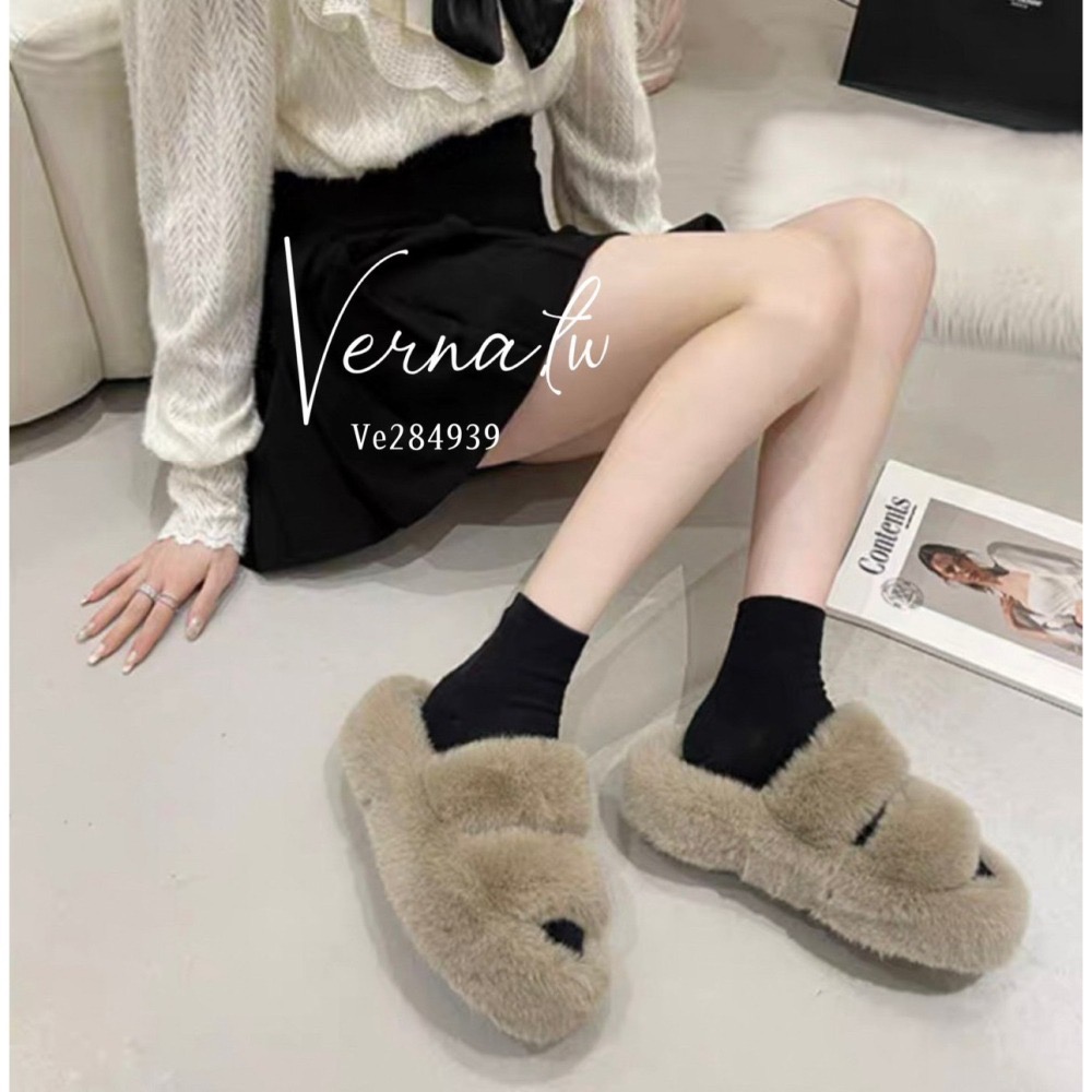 秋冬搭配‘  毛絨百搭拖鞋-細節圖4