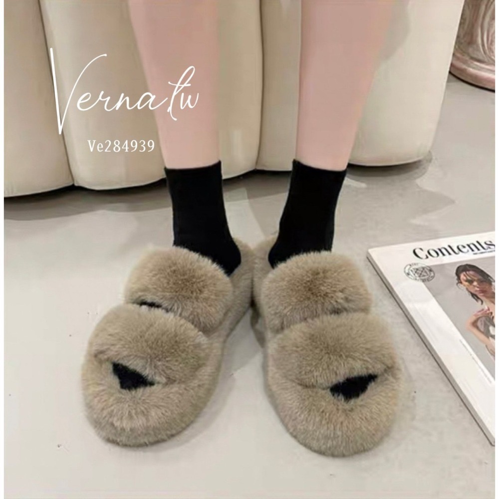 秋冬搭配‘  毛絨百搭拖鞋-細節圖5