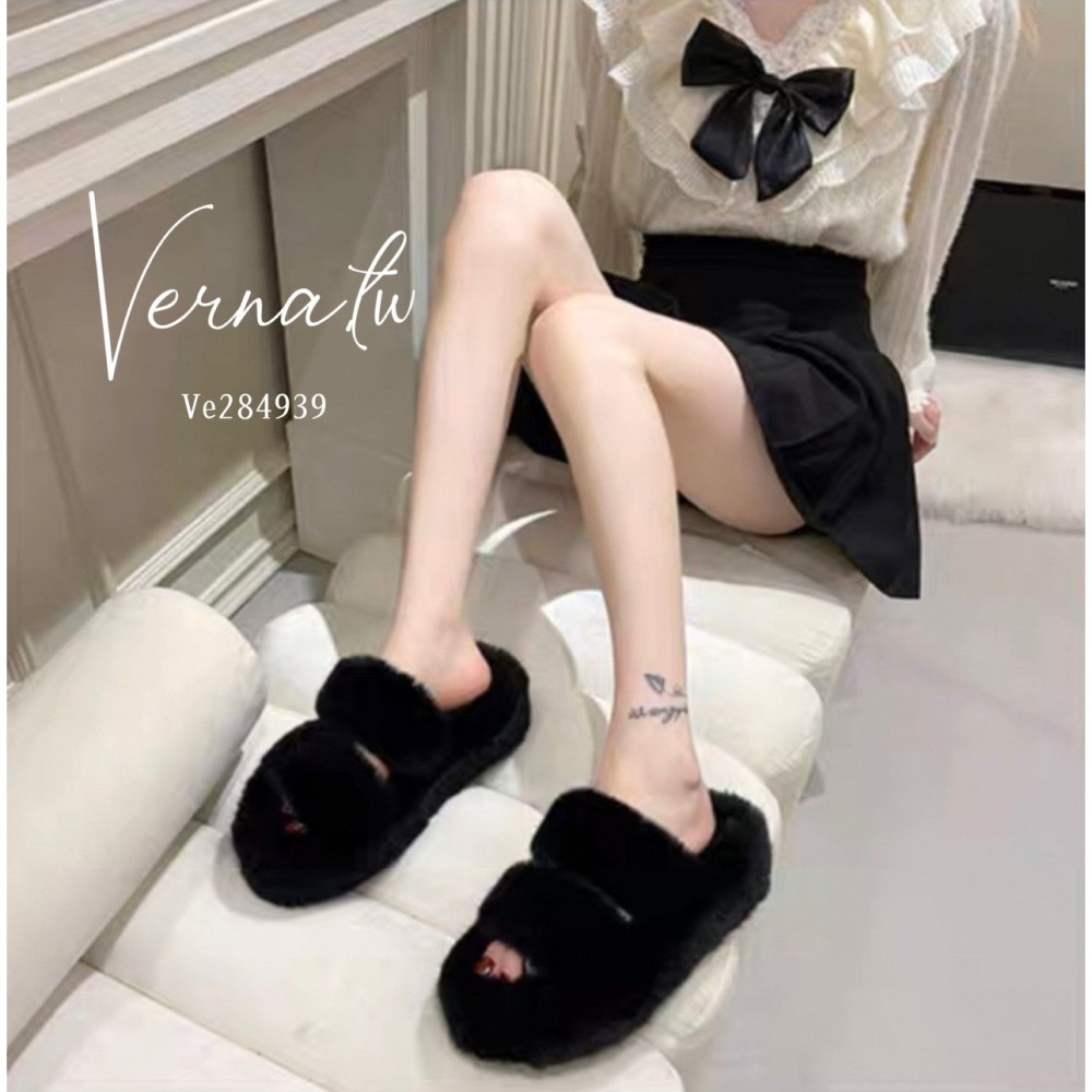 秋冬搭配‘  毛絨百搭拖鞋-細節圖6