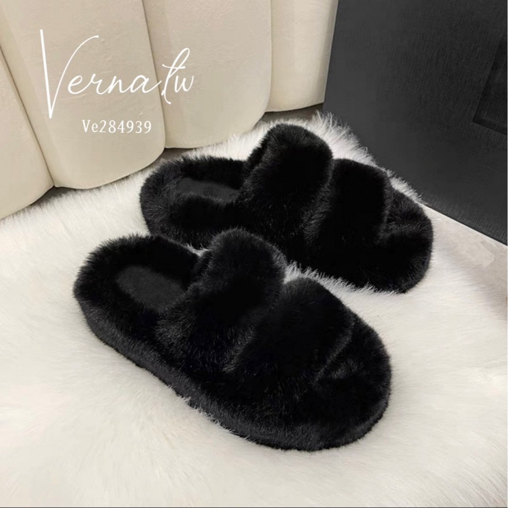 秋冬搭配‘  毛絨百搭拖鞋-細節圖7