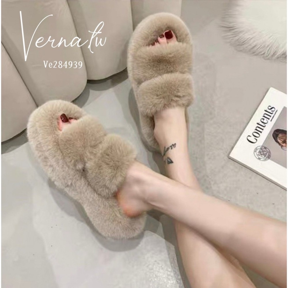 秋冬搭配‘  毛絨百搭拖鞋-細節圖9