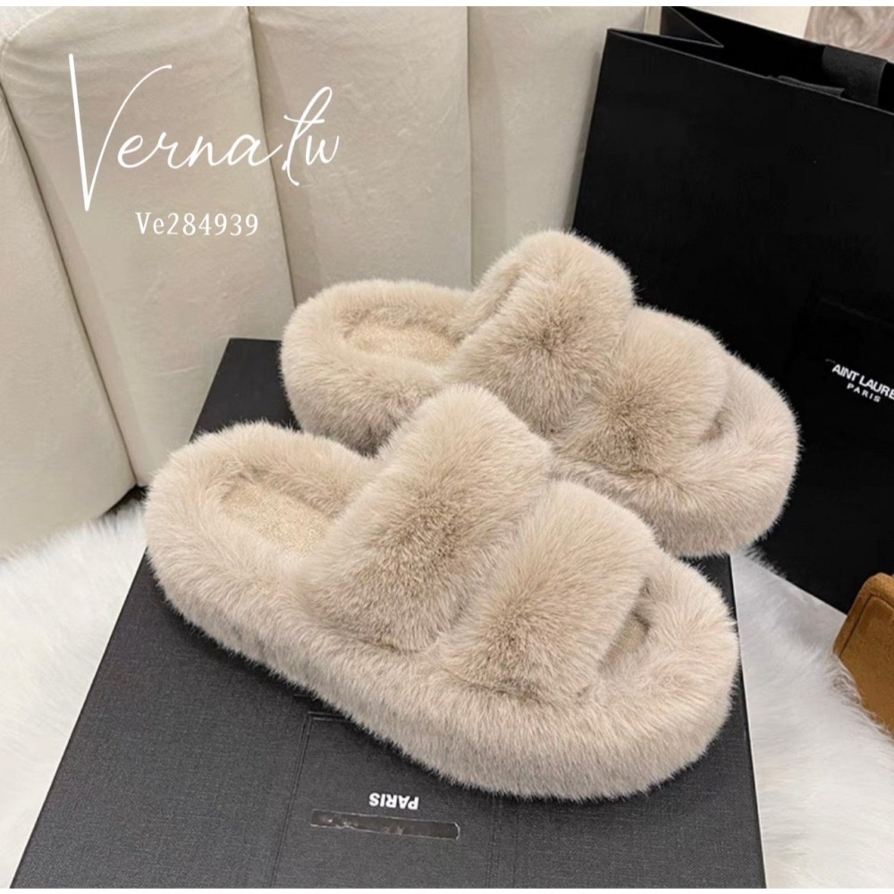 秋冬搭配‘  毛絨百搭拖鞋-細節圖10