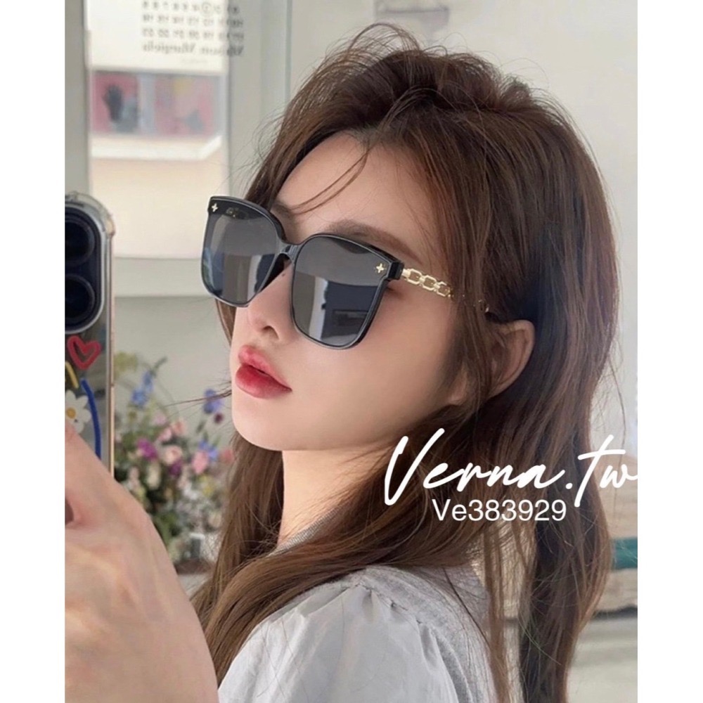 高級感‘設計感鏈條太陽眼鏡-細節圖3