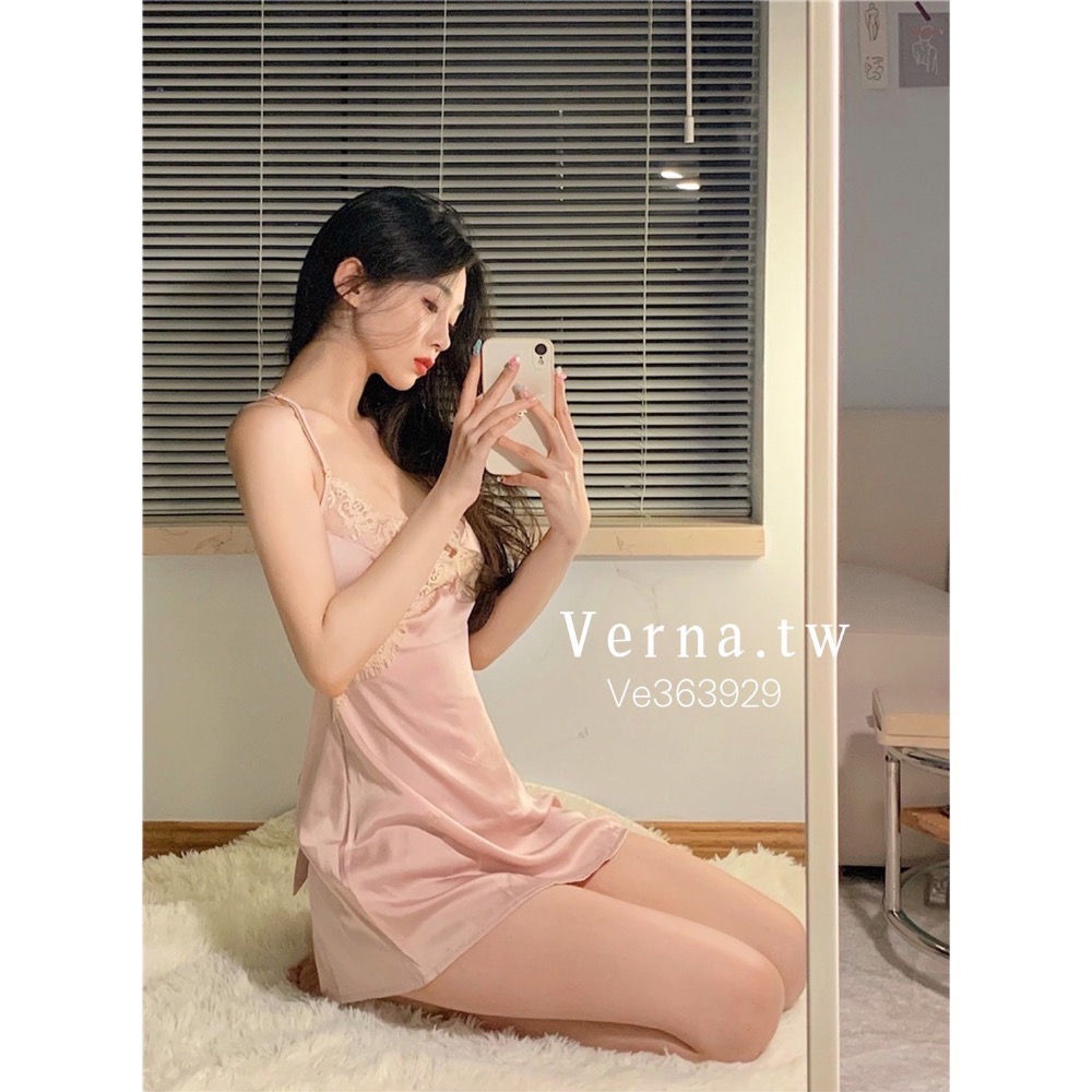 冰絲掛脖露背性感睡衣-細節圖9