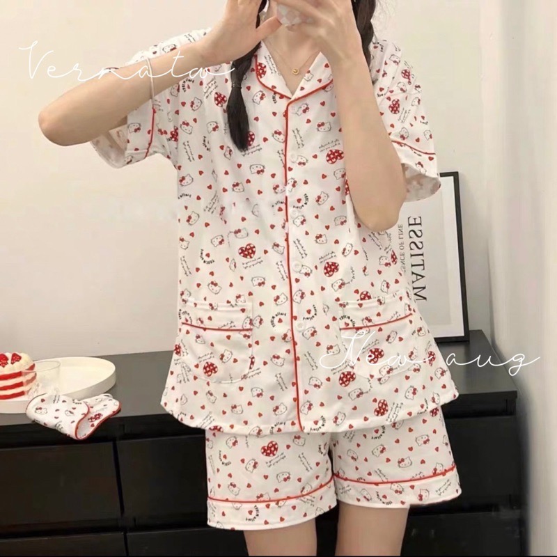 日常休閒‘ 超甜美Hello kitty睡衣-細節圖2