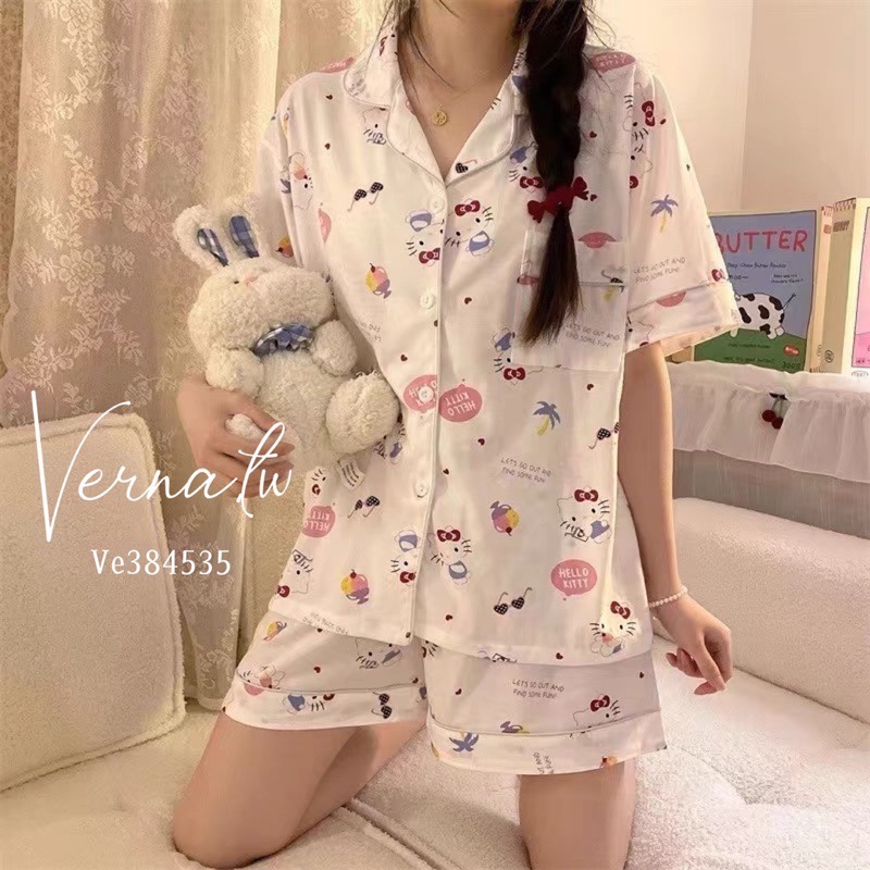 日常休閒‘ 超甜美Hello kitty睡衣-細節圖3