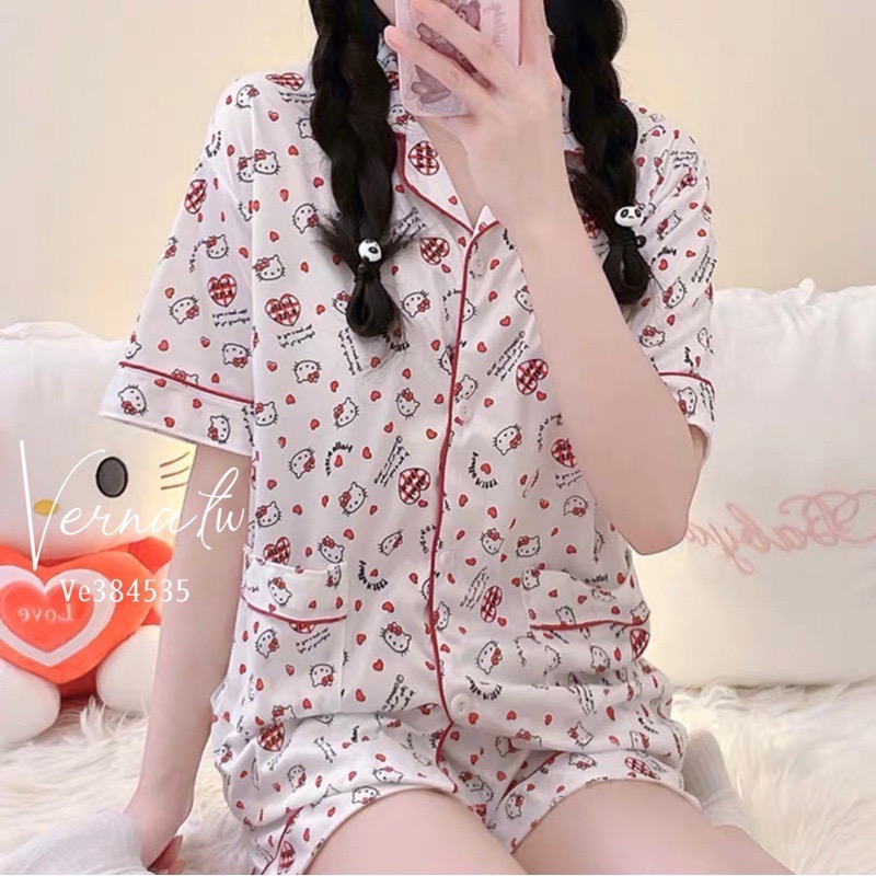 日常休閒‘ 超甜美Hello kitty睡衣-細節圖4