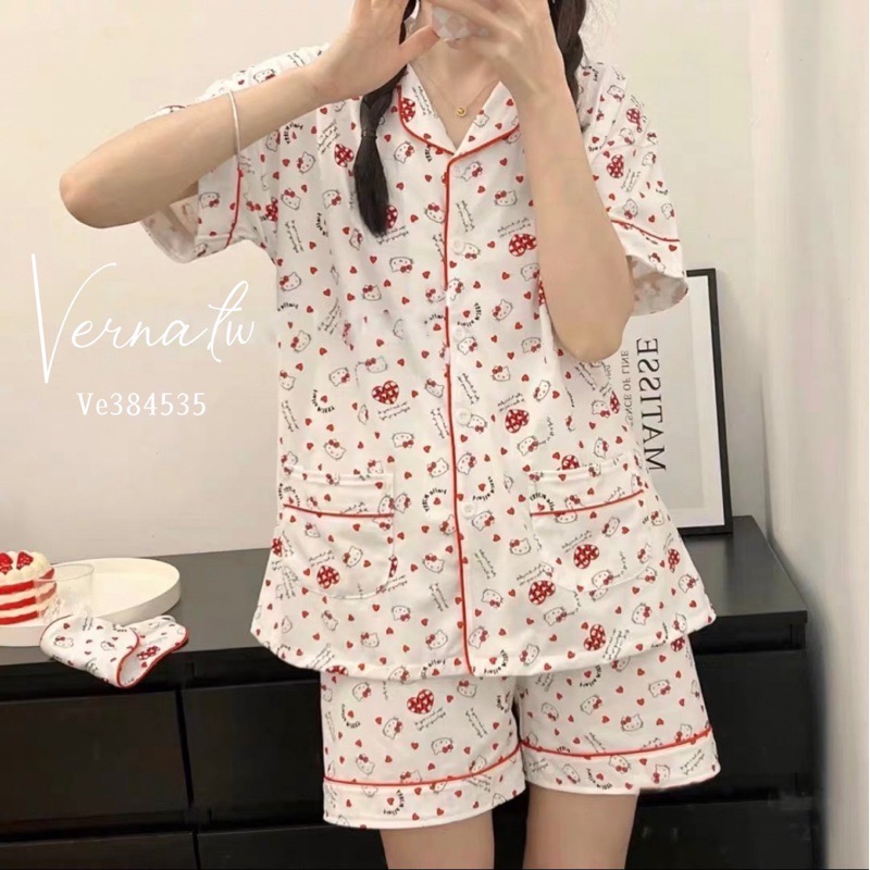 日常休閒‘ 超甜美Hello kitty睡衣-細節圖8