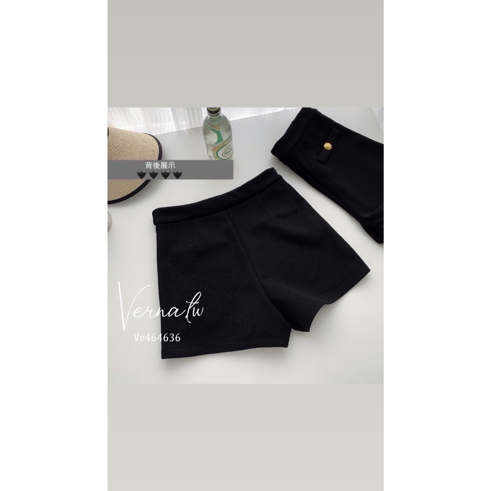 小香肌理感短褲-細節圖11