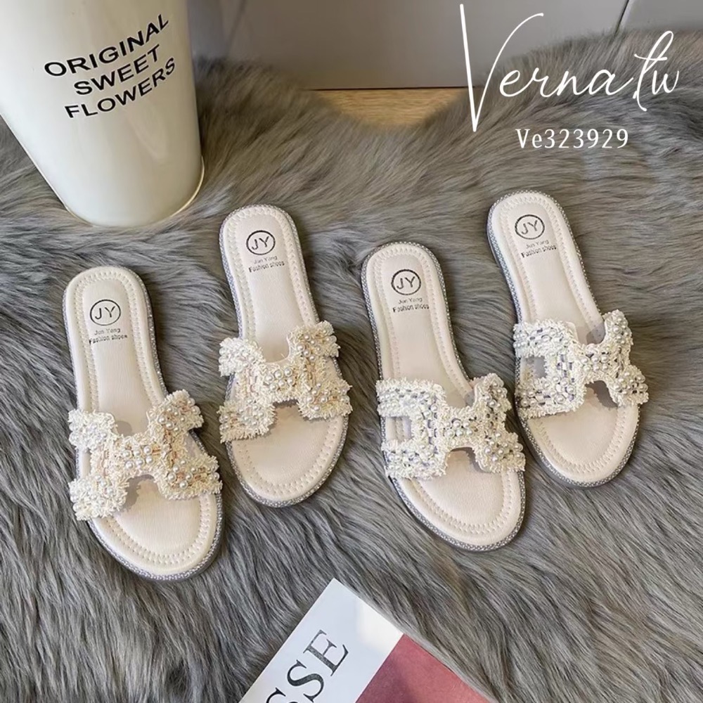 碎珠小香款美拖鞋-細節圖2