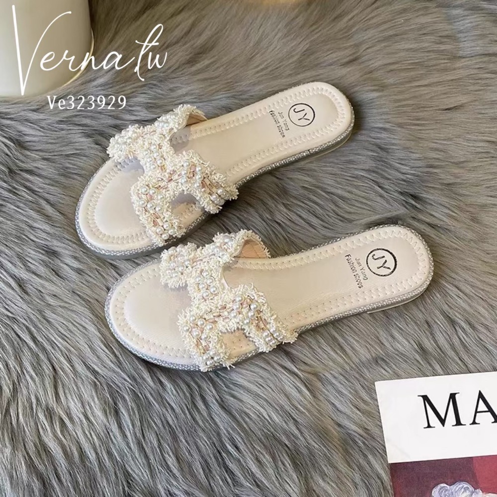 碎珠小香款美拖鞋-細節圖4