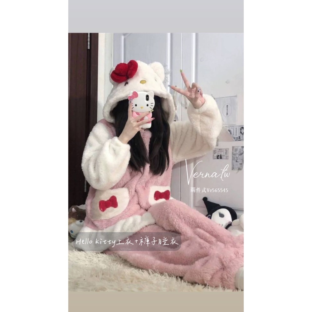 Hello kitty上衣+褲子睡衣-細節圖2