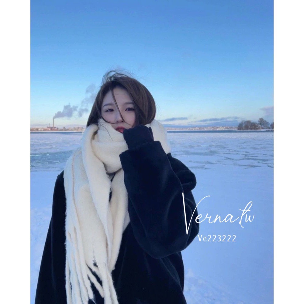 純色十色暖糯圍巾-細節圖2