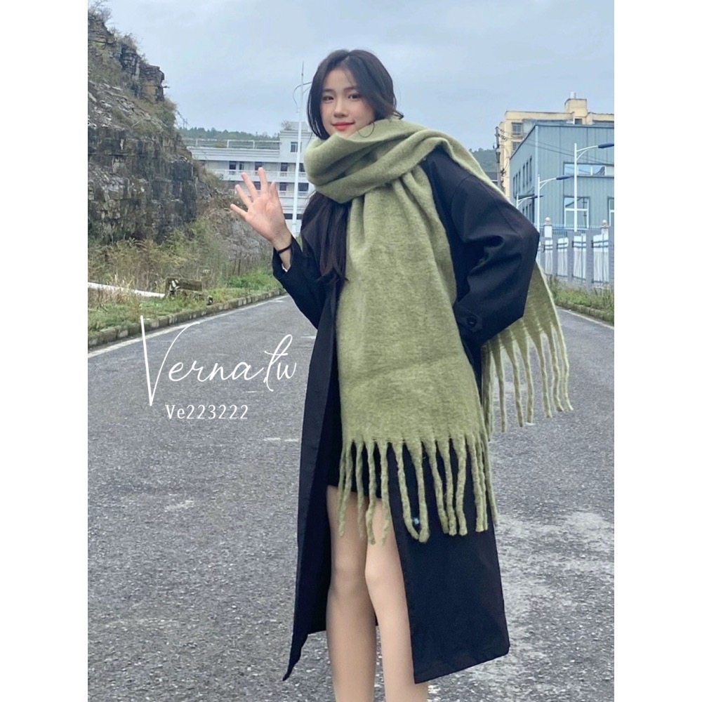 純色十色暖糯圍巾-細節圖5