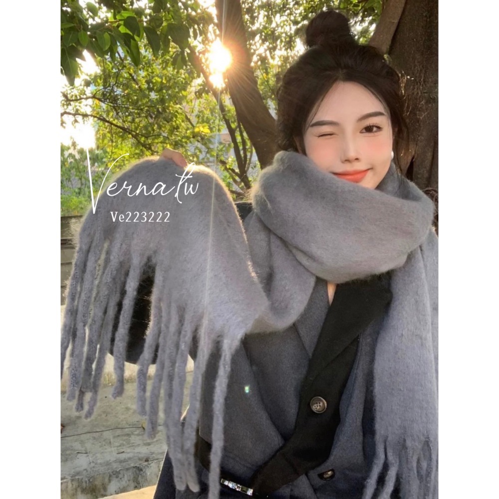 純色十色暖糯圍巾-細節圖8