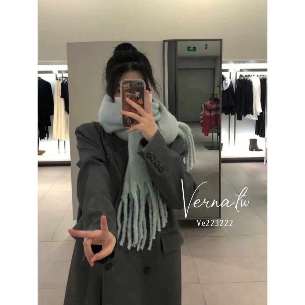 純色十色暖糯圍巾-細節圖11