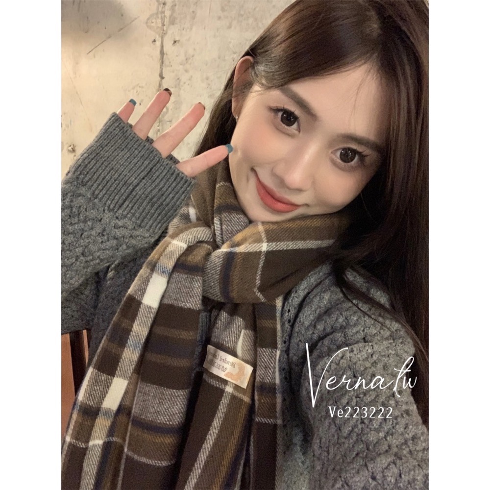 經典格子百搭7色圍巾-細節圖5