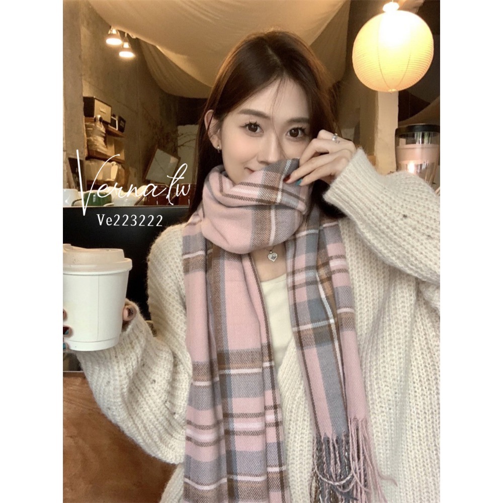 經典格子百搭7色圍巾-細節圖6