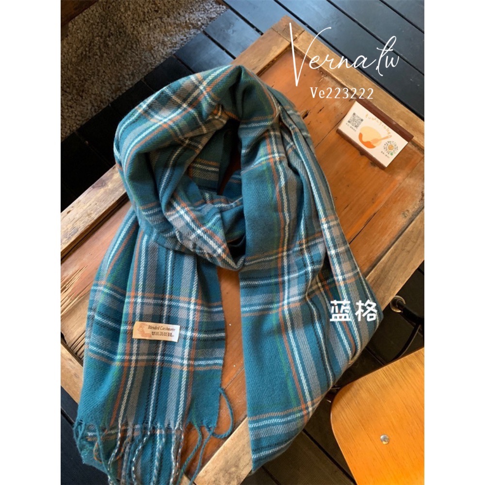 經典格子百搭7色圍巾-細節圖9