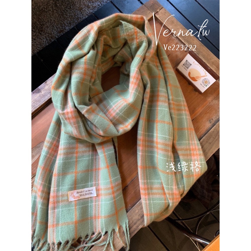 經典格子百搭7色圍巾-細節圖10
