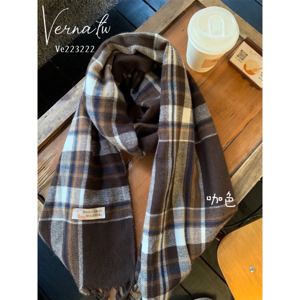 經典格子百搭7色圍巾-細節圖11