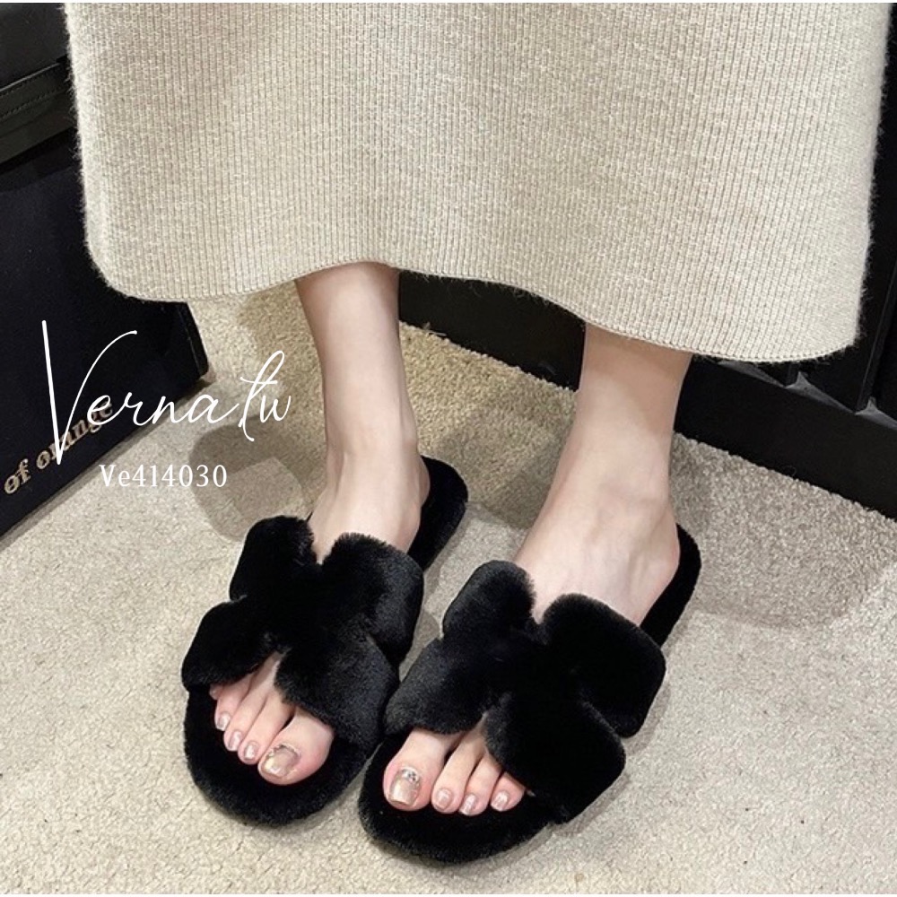 Q版毛毛感字母H拖鞋 超值優惠-細節圖3