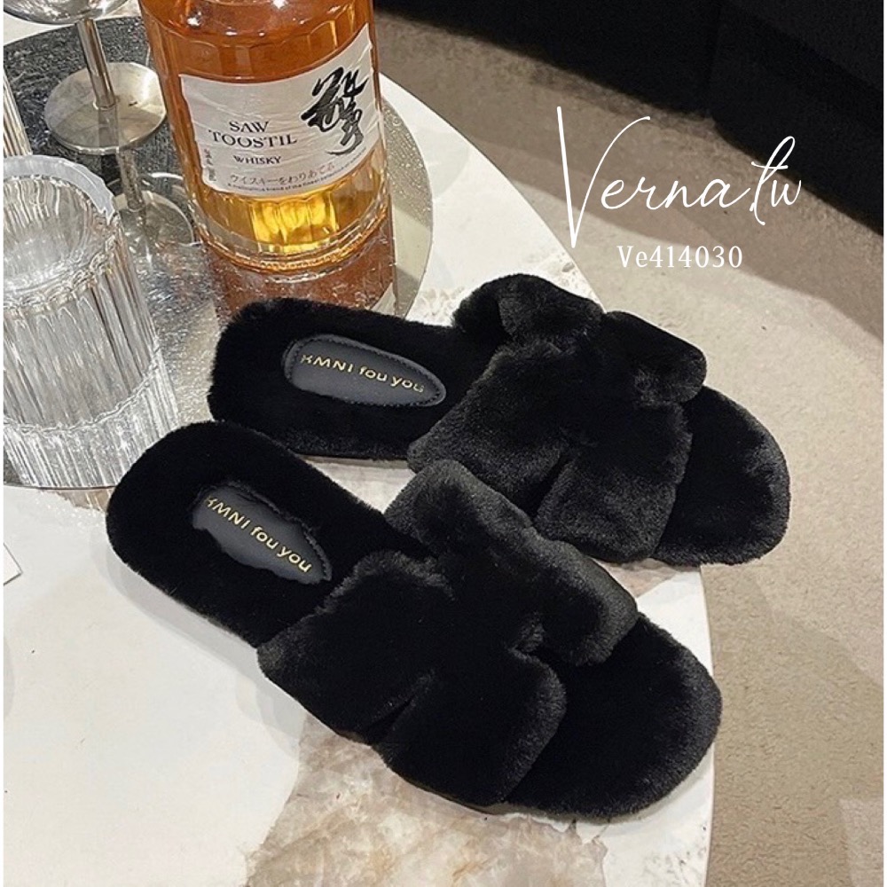 Q版毛毛感字母H拖鞋 超值優惠-細節圖4