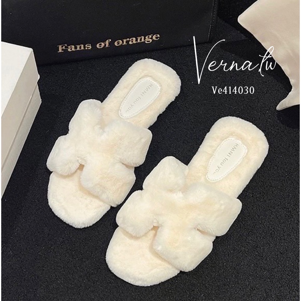 Q版毛毛感字母H拖鞋 超值優惠-細節圖6