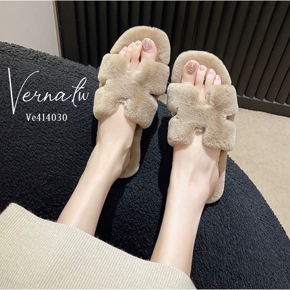 Q版毛毛感字母H拖鞋 超值優惠-細節圖11