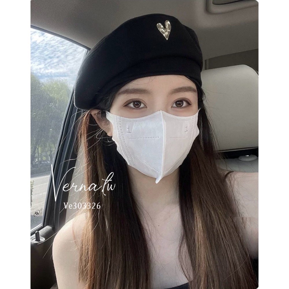 愛心金屬標貝雷帽-細節圖5