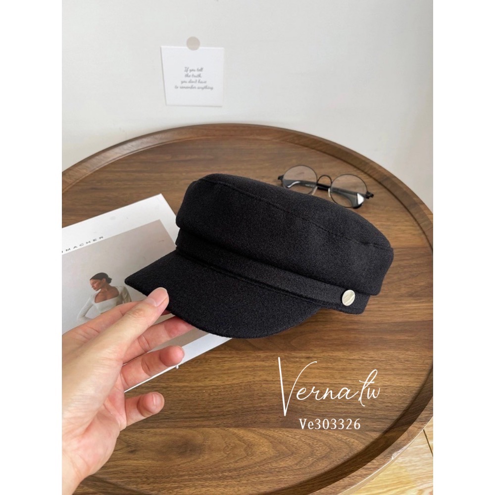 毛呢帽扣貝雷帽-細節圖7
