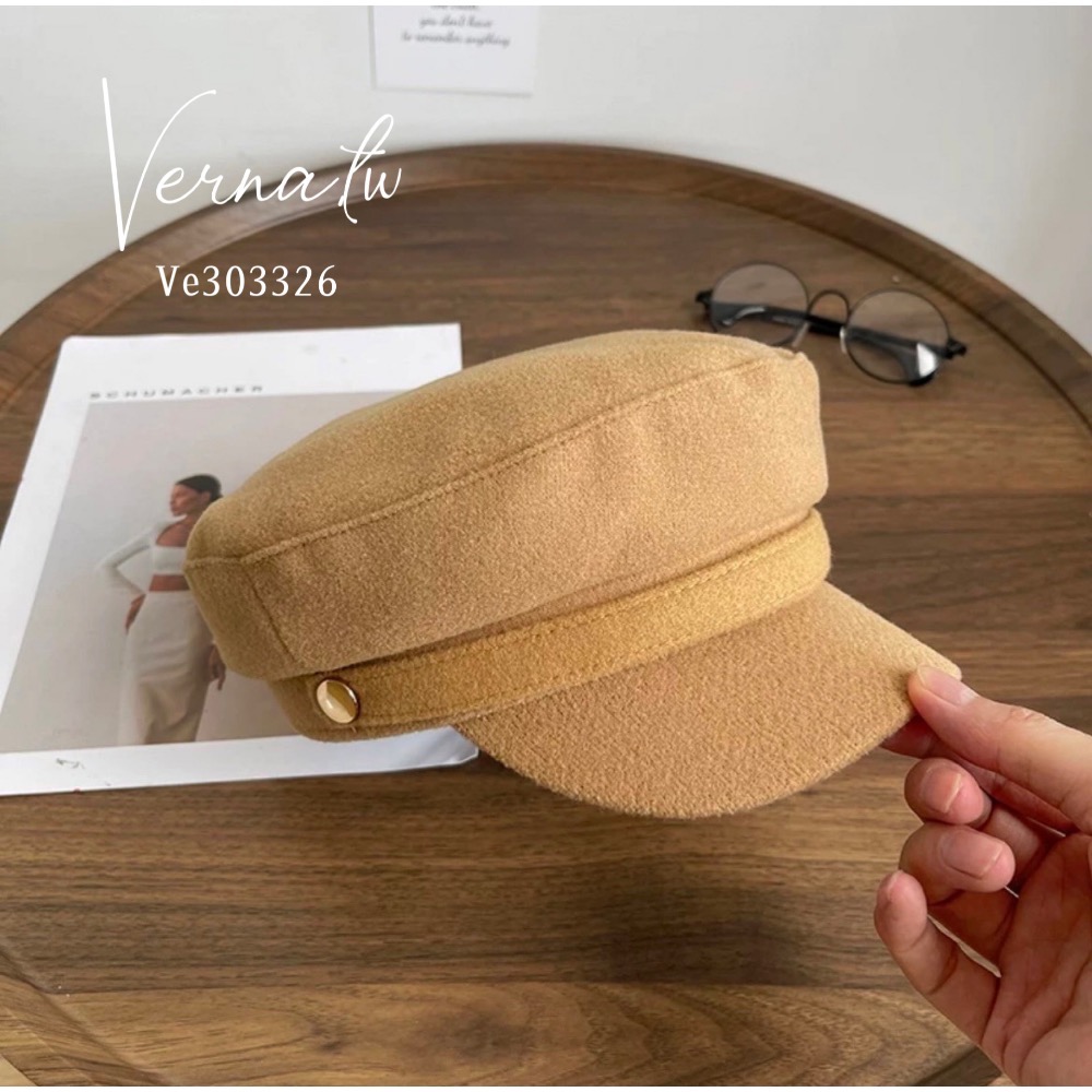 毛呢帽扣貝雷帽-細節圖8