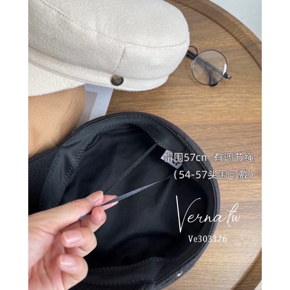 毛呢帽扣貝雷帽-細節圖9