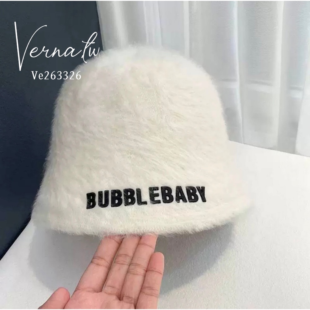 毛絨字母漁夫帽5色-細節圖5