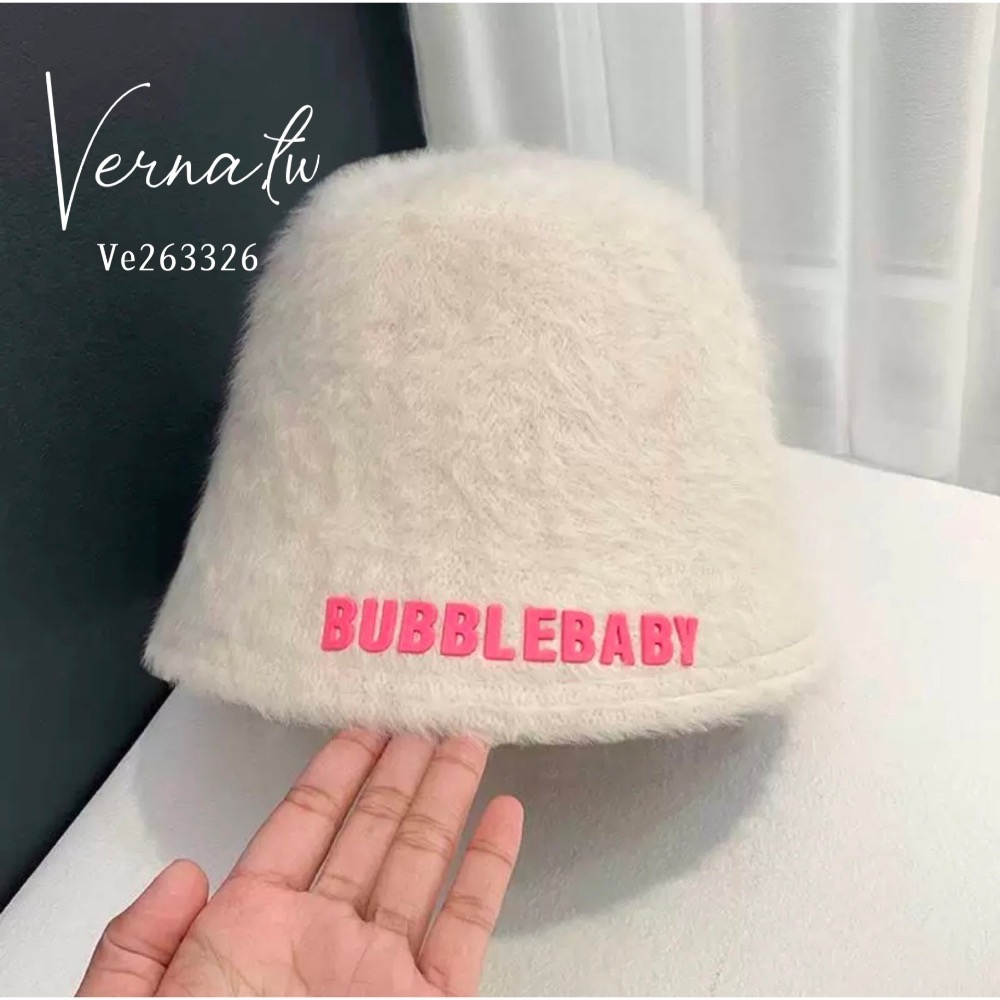 毛絨字母漁夫帽5色-細節圖6