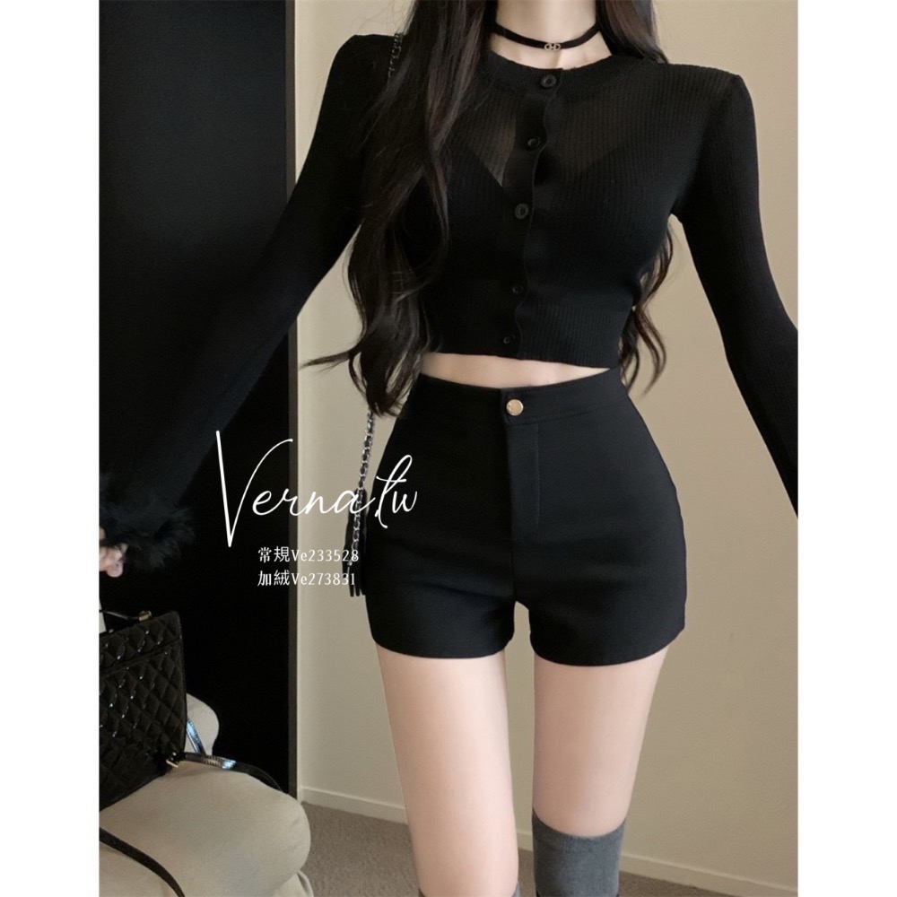 現貨｜超級無敵顯瘦黑色短褲-細節圖6