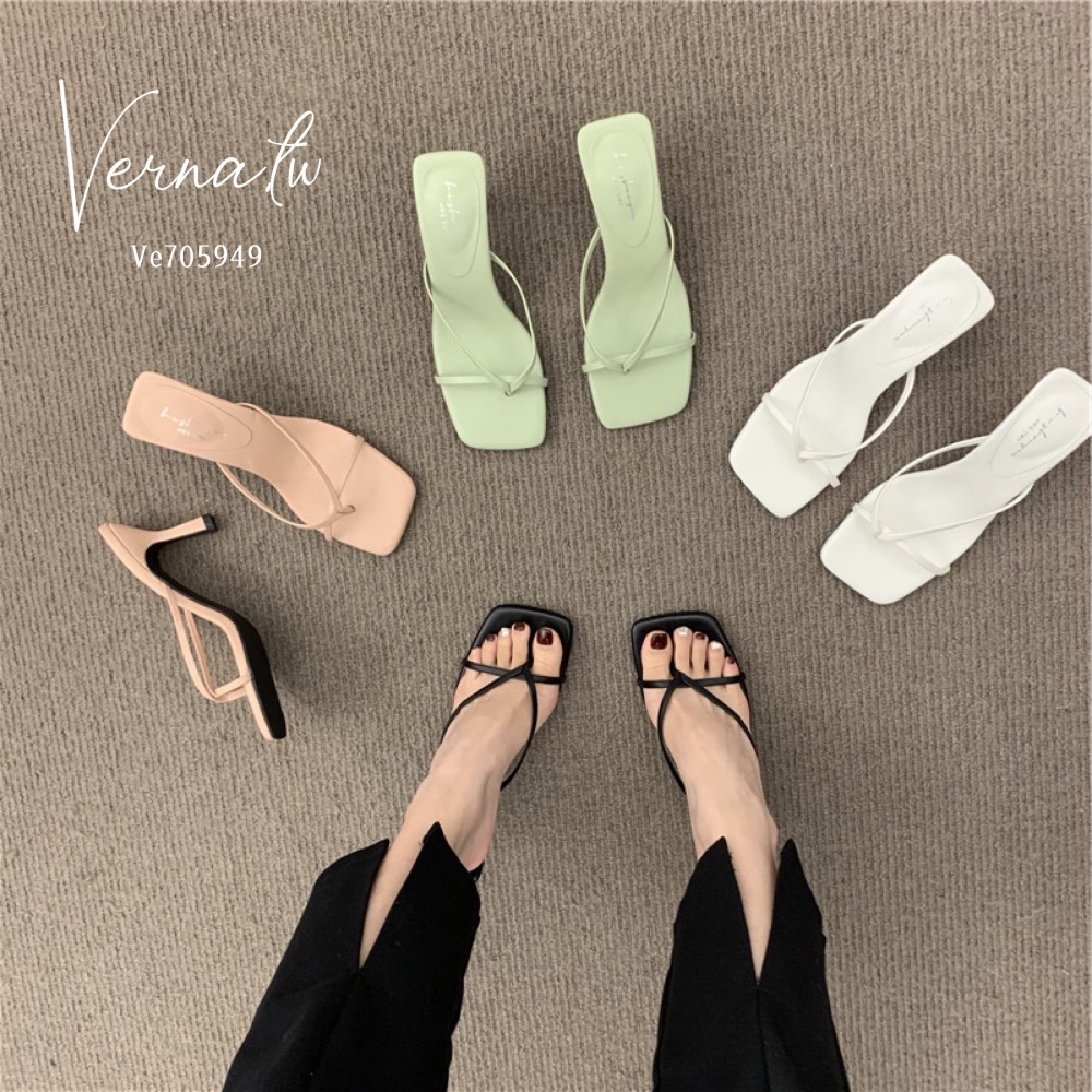 百搭單品‘網美必備線條跟鞋-細節圖2