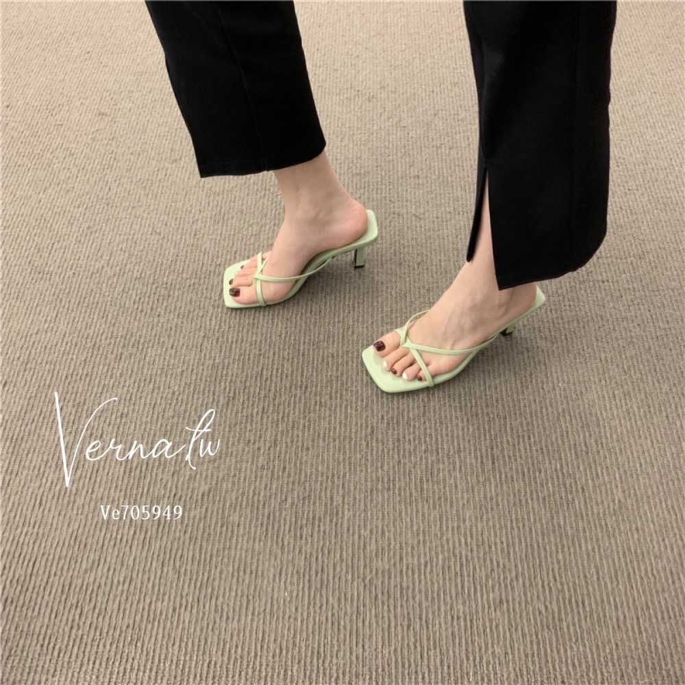 百搭單品‘網美必備線條跟鞋-細節圖3