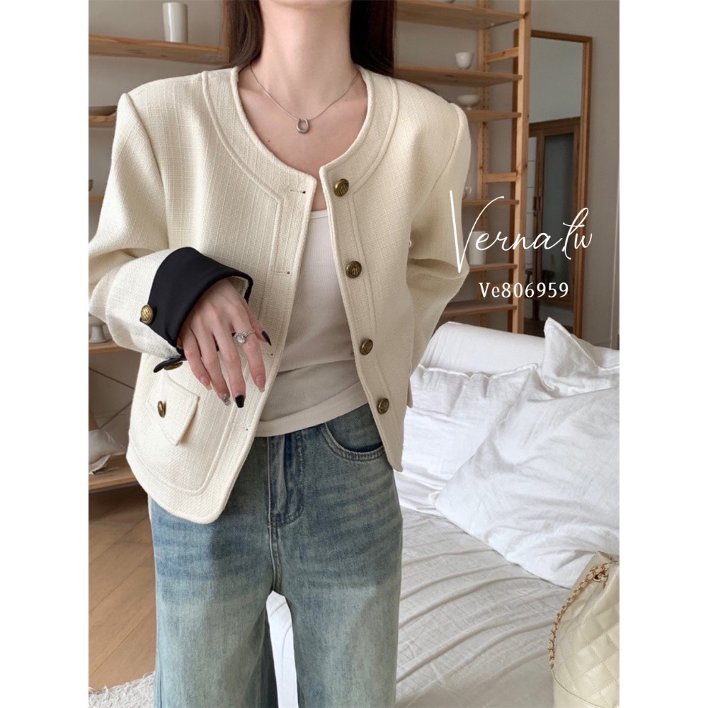 氣質首選小香撞色百搭外套-細節圖10