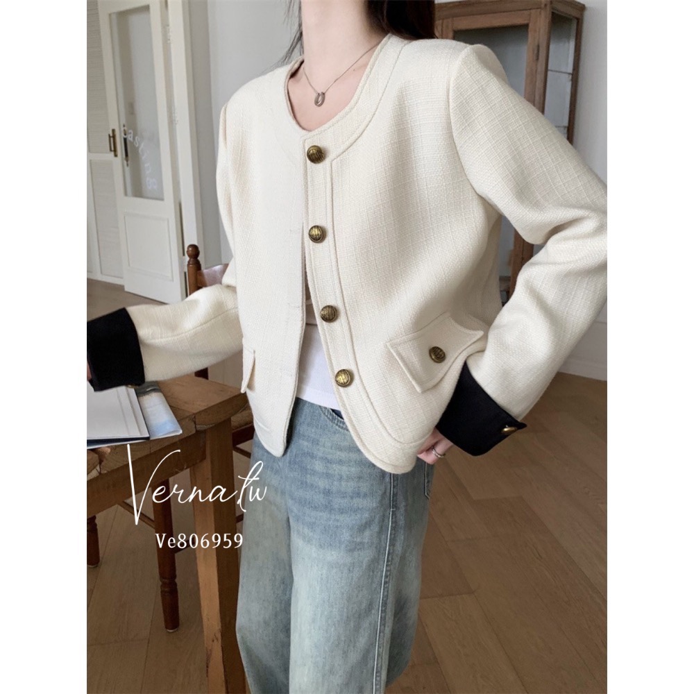 氣質首選小香撞色百搭外套-細節圖11