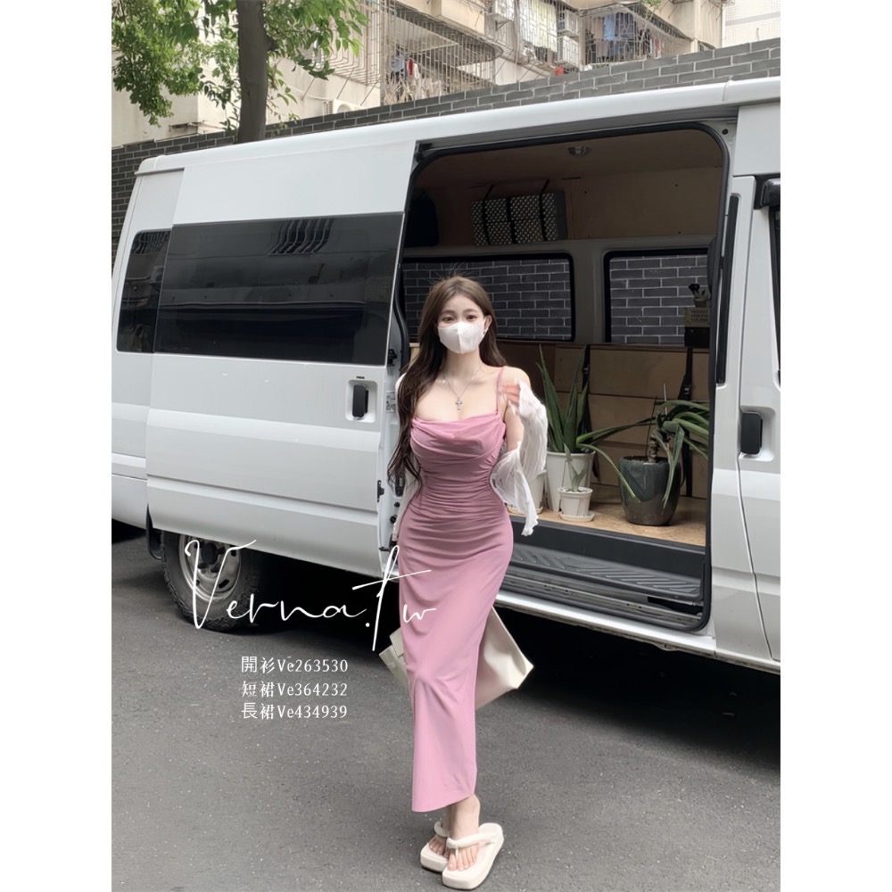 甜美網紗連身裙+透膚開衫-細節圖4