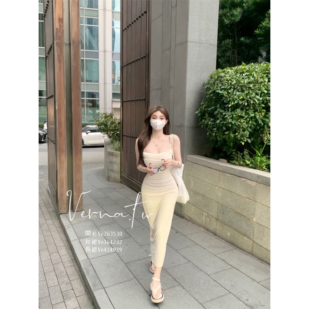 甜美網紗連身裙+透膚開衫-細節圖10