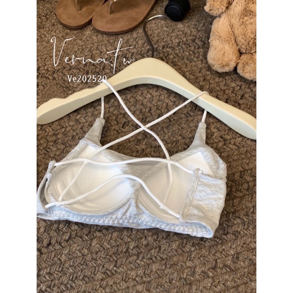 美式辣妹露背胸墊背心-細節圖5