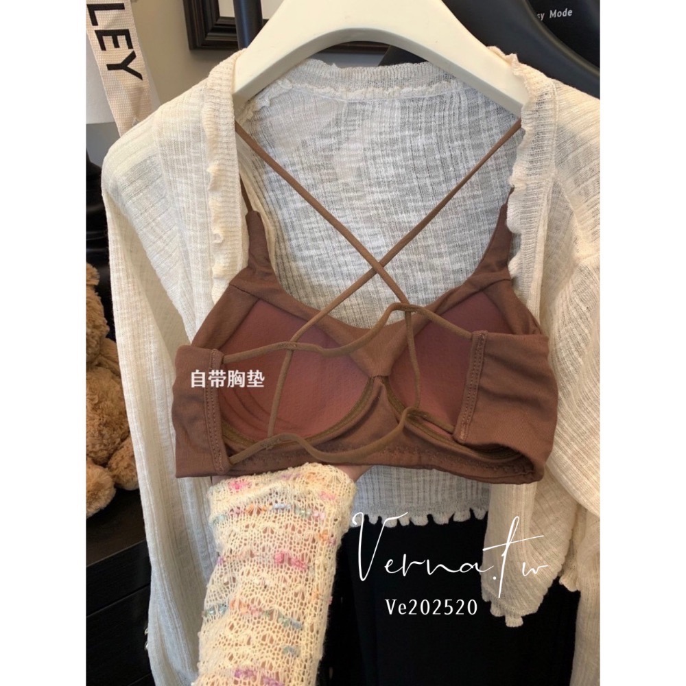 美式辣妹露背胸墊背心-細節圖9