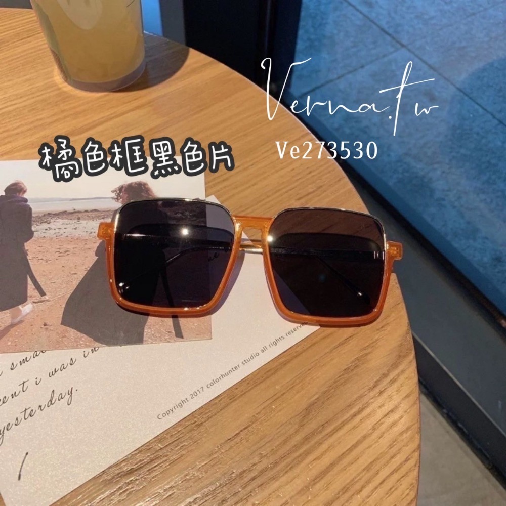 半框歐美個性造型太陽眼鏡 （七種顏色）-細節圖7