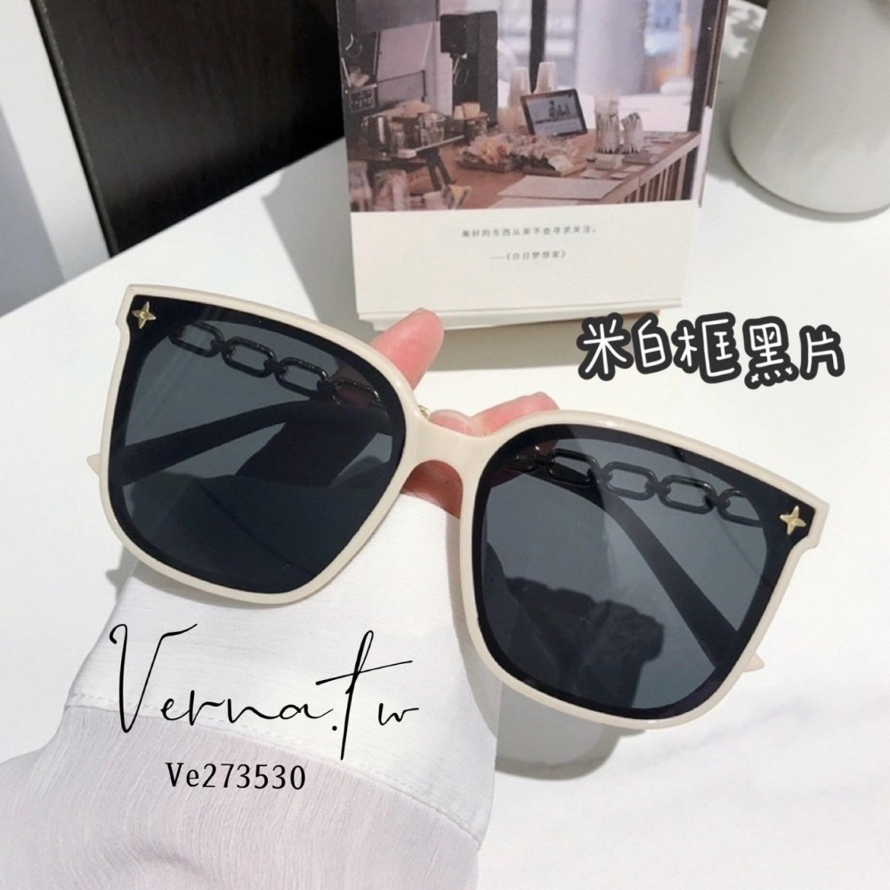 鏈條造型設計太陽眼鏡 （五種顏色）-細節圖5