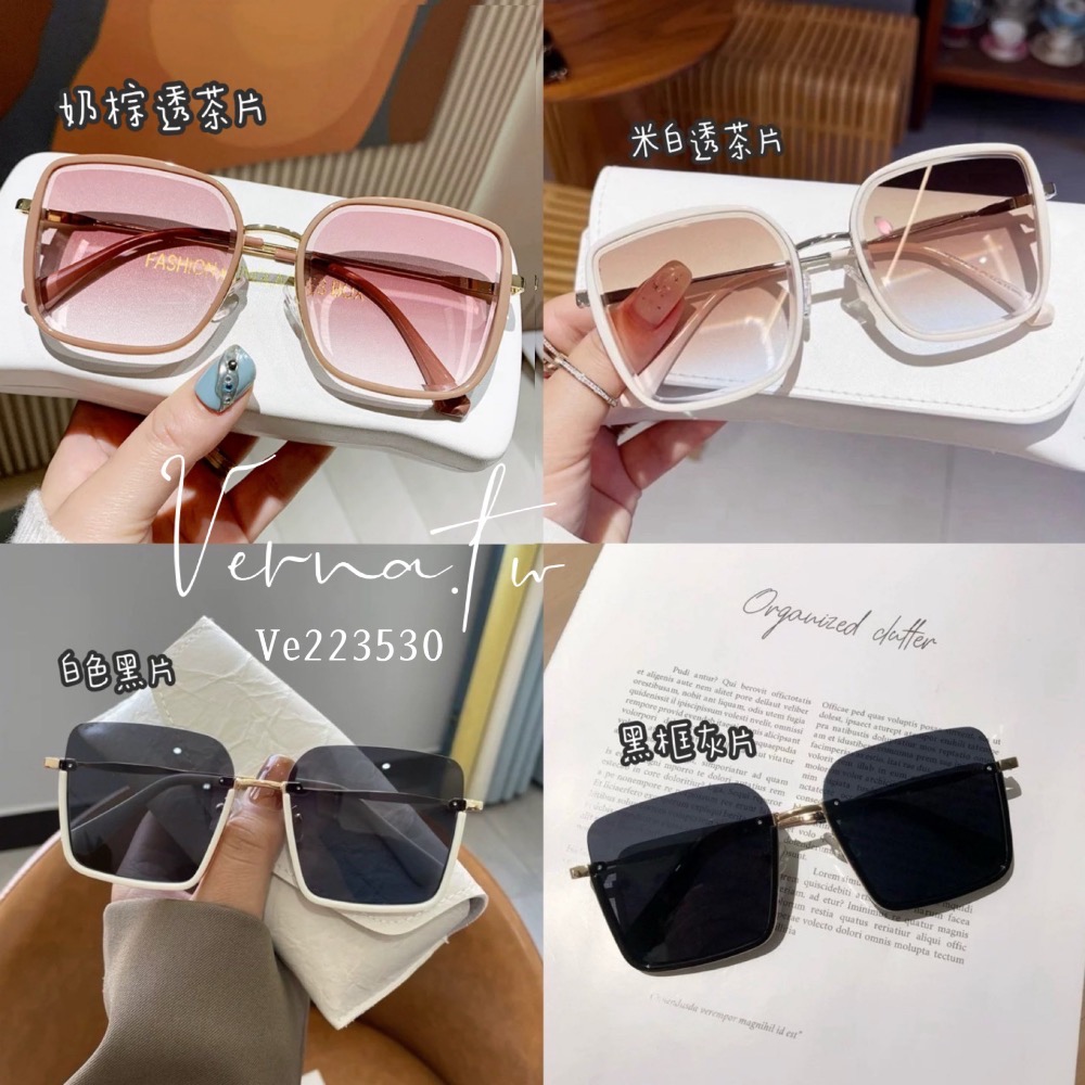 歐美個性款半框太陽眼鏡 （八種顏色）-細節圖2